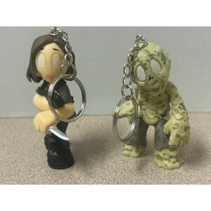 AMC The Walking Dead 2016 Funko Maggie & Walker Custom Made KeyChain Accessories
